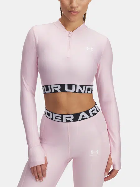 Dámské tričko Under Armour HeatGear Rib 1/4 Zip LS - Dámské