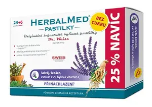 HerbalMed past. Dr.Weiss BEZ CUKRU Šalv+žen+C 24+6