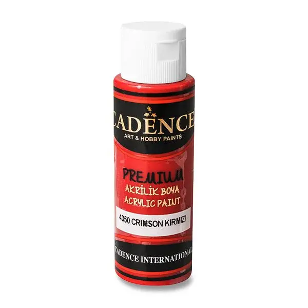Akrylové barvy Cadence Premium, 70 ml - karmínová
