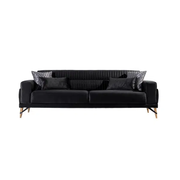 Livetastic TŘÍMÍSTNÁ POHOVKA, textil, černá