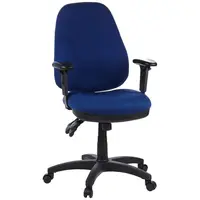 MID.YOU OTOČNÁ ŽIDLE, plochá tkanina, modrá, černá