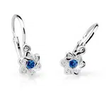 Cutie Jewellery Dětské náušnice z bílého zlata C2149-10-X-2 modrá