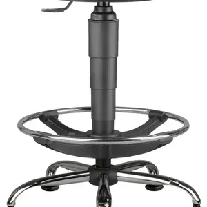 ANTARES 1290 8159 PU TABURET, chrom, extend, kluzáky