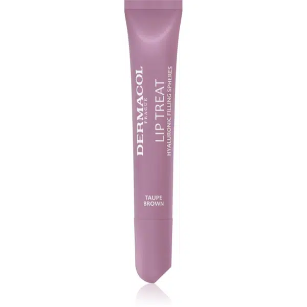Dermacol Lip Treat hydratační lesk na rty odstín 9 Taupe Brown (Choco & Vanilla) 10 ml