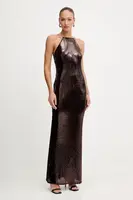 Šaty Patrizia Pepe vínová barva, maxi, 8A1567 J326