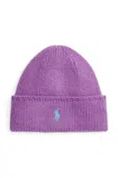 Vlněná čepice Polo Ralph Lauren černá barva, vlněná, 455954355