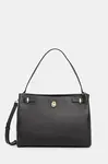 Kožená kabelka BOSS BOSS BEYOND Tote černá barva, 50547714