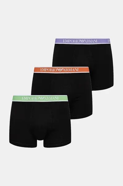 Boxerky Emporio Armani Underwear 3-pack černá barva, EM000261 AF10779