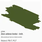 Akvarelová barva Umton 2,6ml – 2700 zem zelená česká imitace