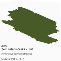 Akvarelová barva Umton 2,6ml – 2700 zem zelená česká imitace