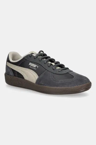 Tenisky Puma Palermo Pop pánské, šedá barva, 403257