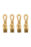 Sada háčků House Doctor HDYra 4-pack zelená barva