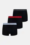 Boxerky Tommy Hilfiger 3-pack pánské, černá barva, UM0UM02763
