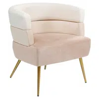 Kare-Design KOKTEJLOVÉ KŘESLO, textil, krémová, béžová