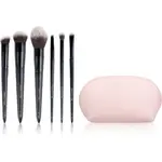 Brushworks Essentials Makeup Brush Set Complexion sada štětců s taštičkou