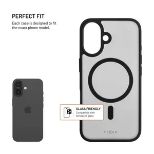 Zadní kryt FIXED MagMisty s podporou Magsafe pro Apple iPhone 16, černá