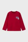 Dětské bavlněné tričko s dlouhým rukávem Mayoral