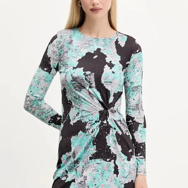 Šaty Desigual WALL LACROIX černá barva, mini, 25WWVK09
