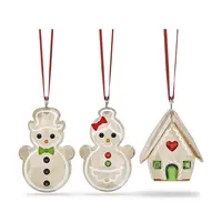 Ozdobný přívěsek Swarovski HOLIDAY CHEERS 3-pack průhledná barva, 5701511