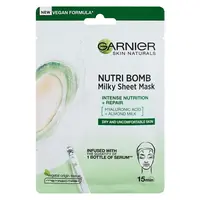 GARNIER Skin Naturals Nutri Bomb Textilní maska s mandlovým mlékem 28 g