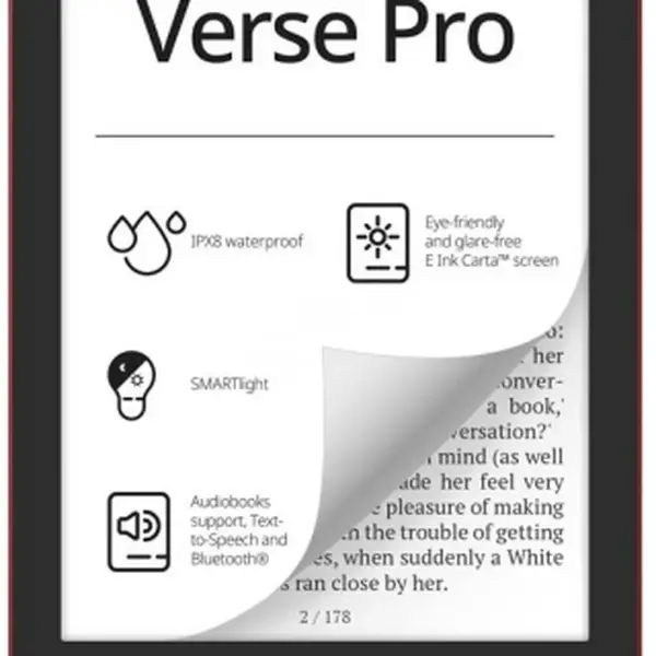 PocketBook 634 Verse PRO, Passion Red
