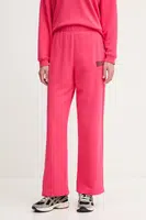 Bavlněné tepláky Dkny dámské, růžová barva, s aplikací, DP5P3650
