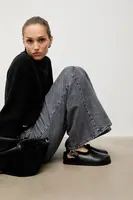 Kožené papuče Answear.LAB černá barva