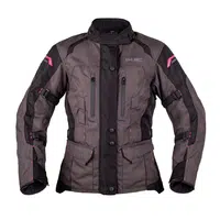 Dámská moto bunda W-TEC Barbata černo-šedo-růžová XXL