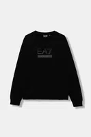Dětská mikina EA7 Emporio Armani černá barva, vzorovaná, 7B000170 AF13512