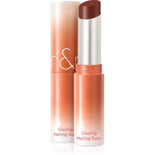 rom&nd Glasting Melting Balm balzám na rty dodávající hydrataci a lesk odstín 15 Pecan Brew 3.5 g