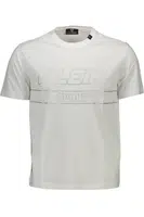 PLEIN SPORT WHITE MEN'S SHORT SLEEVE T-SHIRT