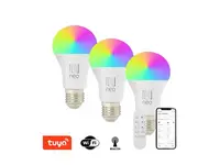 Smart LED žárovka E27 11W RGB+CCT IMMAX NEO 07712CDO WiFi Tuya sada 3ks