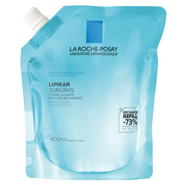 LA ROCHE-POSAY Lipikar Surgras Zvláčňující sprchový gel náplň 400 ml