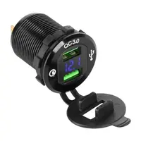 Nabíječka USB PEIYING PY-CHR0004 s QC a měřičem napětí