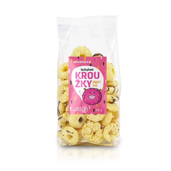 ALLNATURE Kroužky jogurtové 80 g