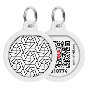 WAUDOG Identifikační známka QR Geometry, Velikost: M