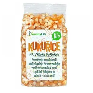 COUNTRY LIFE Kukuřice na výrobu popcornu BIO 200 g