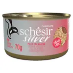 SCHESIR Senior Wholefood  konzerva pro kočky kuře a kachna 70 g