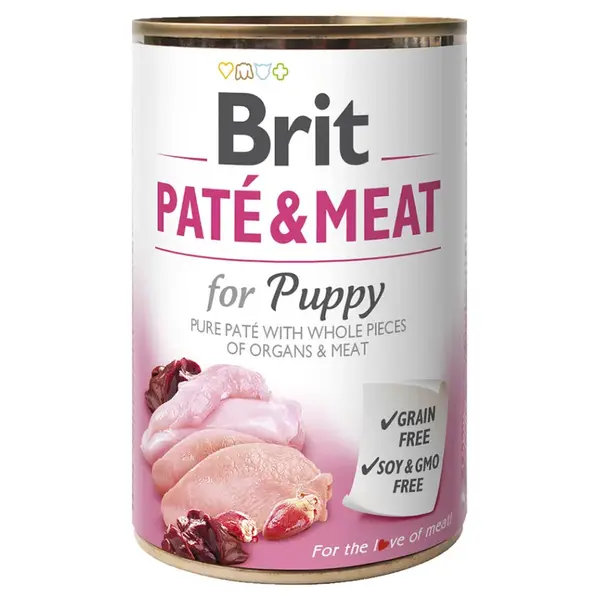 BRIT Paté & Meat for Puppy konzerva pro psy 400 g