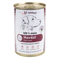 ALL ANIMALS konzerva hovězí mleté pro psy 400 g