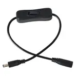 Kabel pro LED pásek s vypínačem a konektory 5,5 x 2,1mm, 2x 15cm