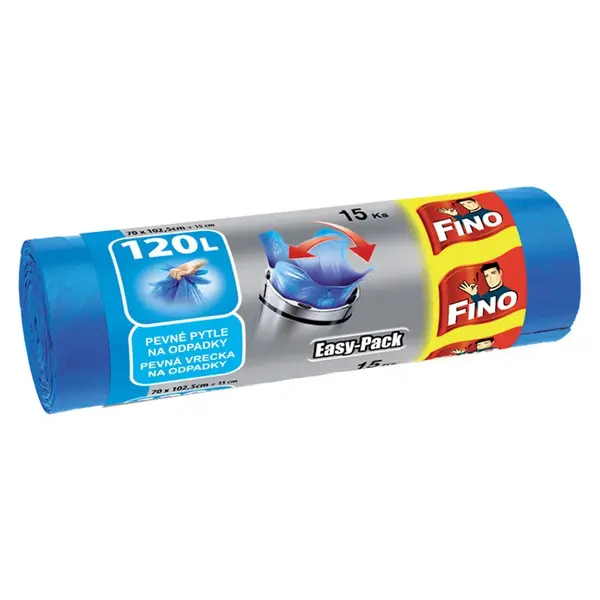 FINO Easy Pack Pytle na odpad 120 l, 22µ 15 kusů