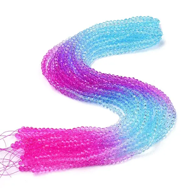 Transparent Glass Beads Strands
