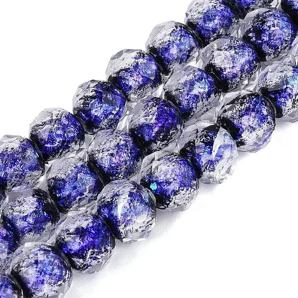 Handmade Foil Glass Lampwork Beads Strands