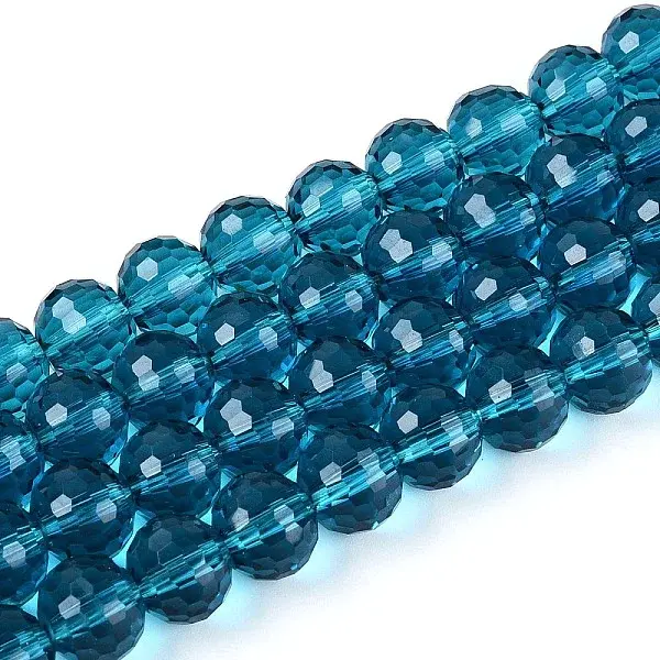 Transparent Glass Bead Strands