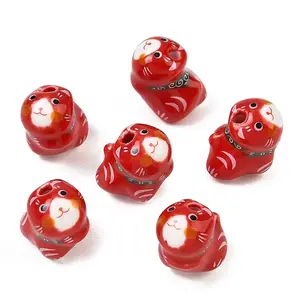 Hand Painted Handmade Porcelain Beads