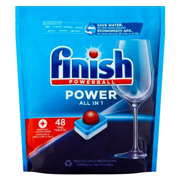 FINISH Power All in 1 Tablety do myčky nádobí 48 ks