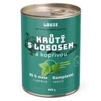 LOUIE Krůtí s lososem a kopřivou konzerva pro psy 400 g