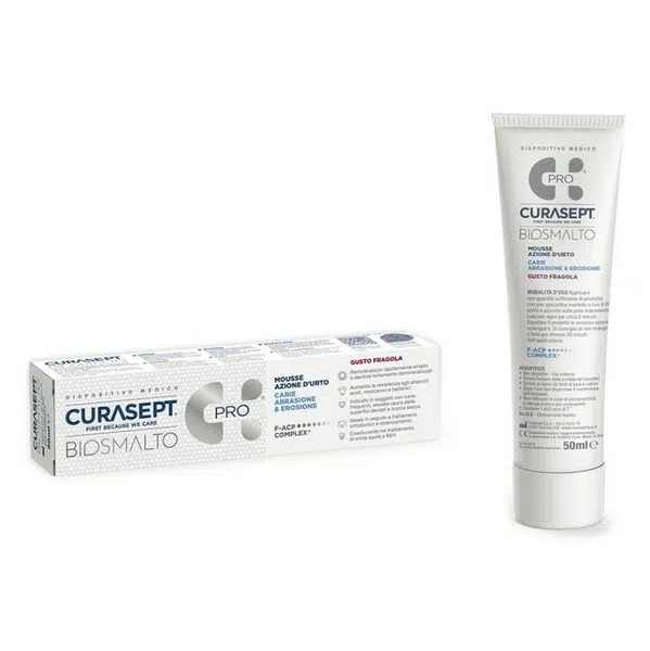 CURASEPT Biosmalto mousse abraze & eroze jahoda 50 ml