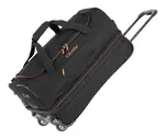 Cestovní taška na kolečkách Travelite Basics Wheeled duffle S Black/blue